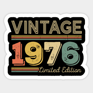 47 Years Old Vintage 1976 Limited Edition 47th Birthday Sticker